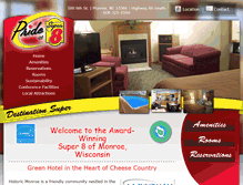 Tablet Screenshot of monroesuper8hotel.com